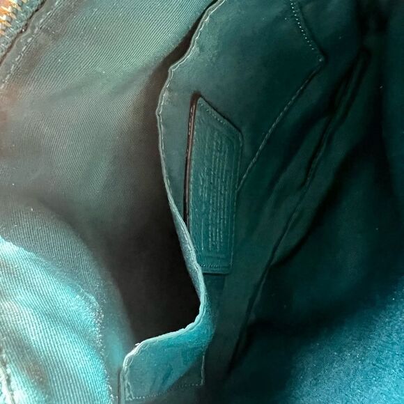 COACH  Horse & Carriage Green Handbag Purse - Picture 16 of 16